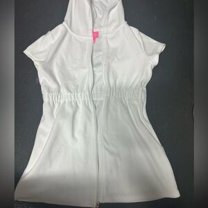 Lilly Pulitzer White Terry Girls Swim Cover Up - Excellent condition